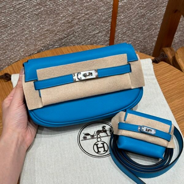 DDMode Yupoo Hermes Kelly Moove 0F Blue Frida Swift Leather Silver Hardware