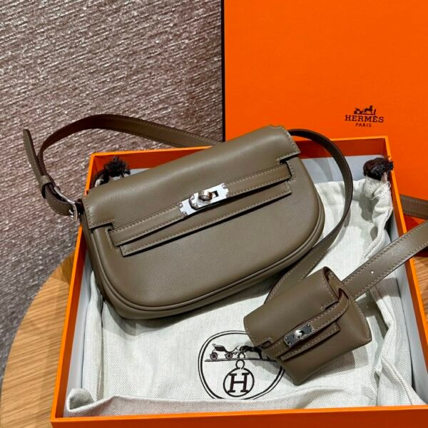 DDMode WeChat Hermes Kelly Moove CK18 Etoupe Swift Leather Silver Hardware