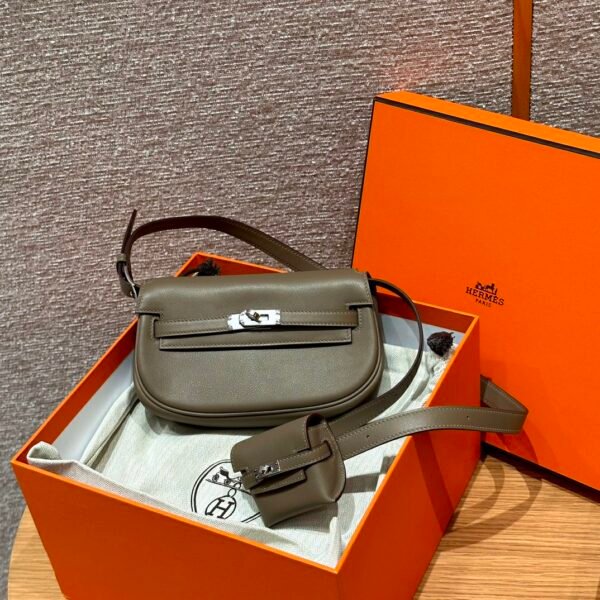 DDMode WeChat Hermes Kelly Moove CK18 Etoupe Swift Leather Silver Hardware