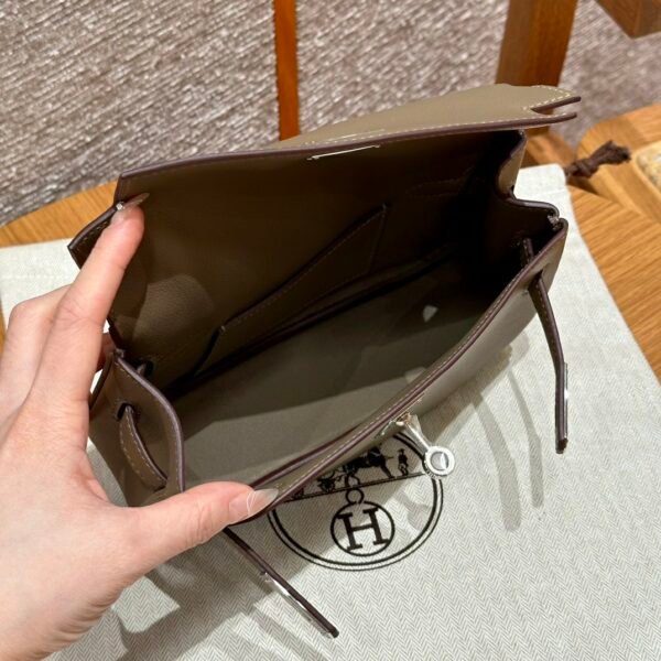 DDMode WeChat Hermes Kelly Moove CK18 Etoupe Swift Leather Silver Hardware