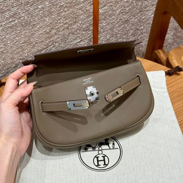 DDMode WeChat Hermes Kelly Moove CK18 Etoupe Swift Leather Silver Hardware