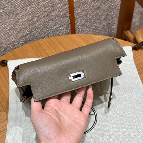 DDMode WeChat Hermes Kelly Moove CK18 Etoupe Swift Leather Silver Hardware
