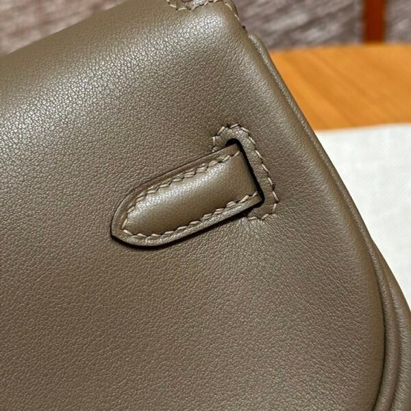DDMode WeChat Hermes Kelly Moove CK18 Etoupe Swift Leather Silver Hardware