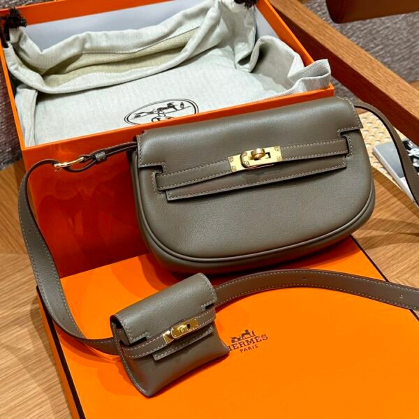 DDMode Bag Hermes Kelly Moove CK18 Etoupe Swift Leather Gold Hardware