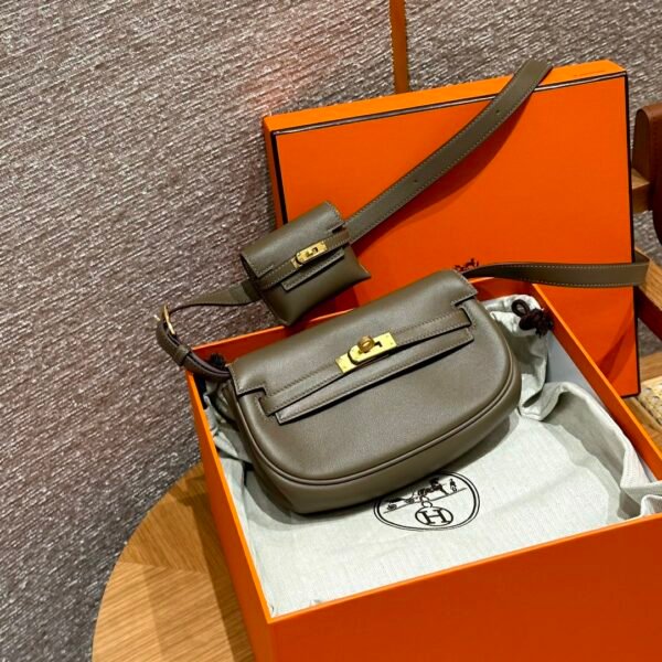 DDMode Bag Hermes Kelly Moove CK18 Etoupe Swift Leather Gold Hardware