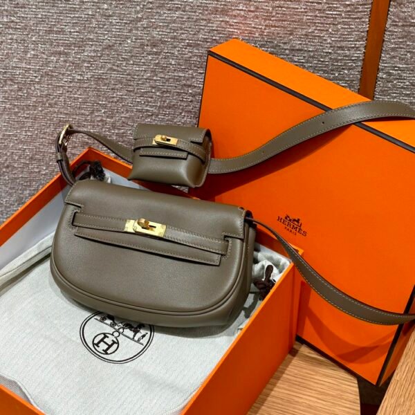 DDMode Bag Hermes Kelly Moove CK18 Etoupe Swift Leather Gold Hardware