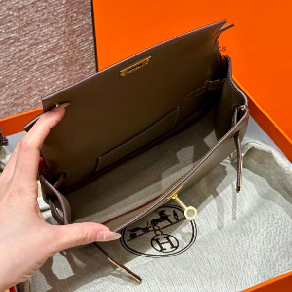 DDMode Bag Hermes Kelly Moove CK18 Etoupe Swift Leather Gold Hardware