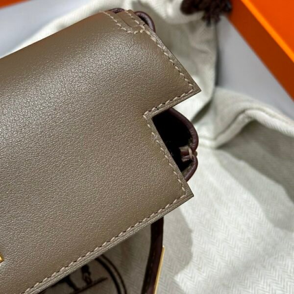 DDMode Bag Hermes Kelly Moove CK18 Etoupe Swift Leather Gold Hardware
