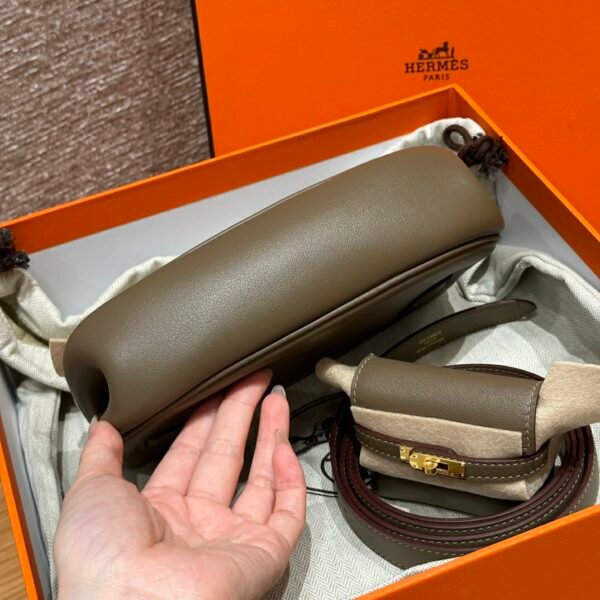 DDMode Bag Hermes Kelly Moove CK18 Etoupe Swift Leather Gold Hardware