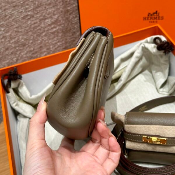 DDMode Bag Hermes Kelly Moove CK18 Etoupe Swift Leather Gold Hardware
