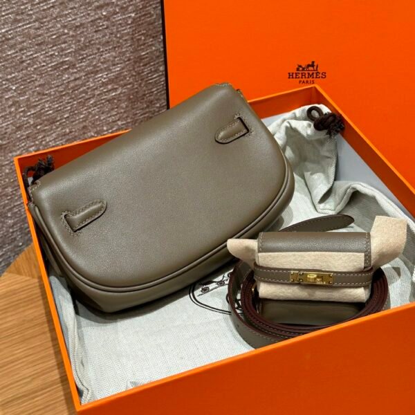 DDMode Bag Hermes Kelly Moove CK18 Etoupe Swift Leather Gold Hardware
