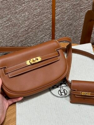 DDMode Factory Hermes Kelly Moove CK37 Gold Swift Leather Gold Hardware