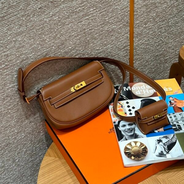 DDMode Factory Hermes Kelly Moove CK37 Gold Swift Leather Gold Hardware