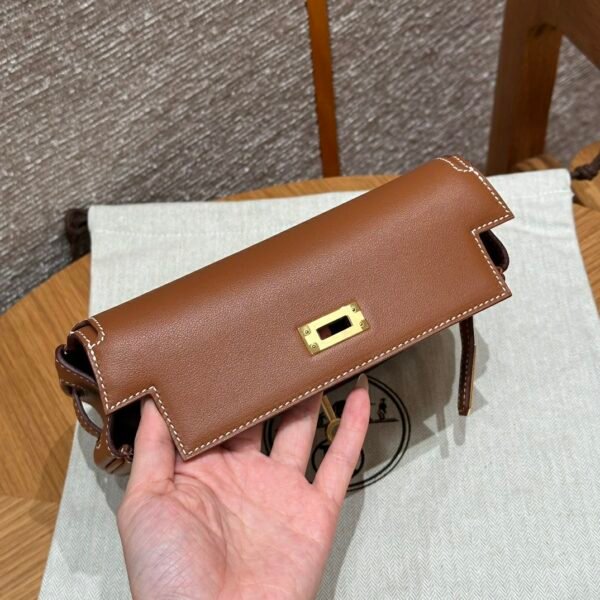 DDMode Factory Hermes Kelly Moove CK37 Gold Swift Leather Gold Hardware