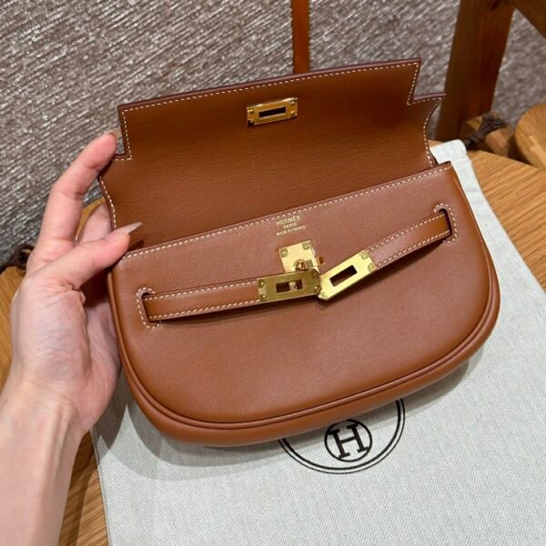 DDMode Factory Hermes Kelly Moove CK37 Gold Swift Leather Gold Hardware