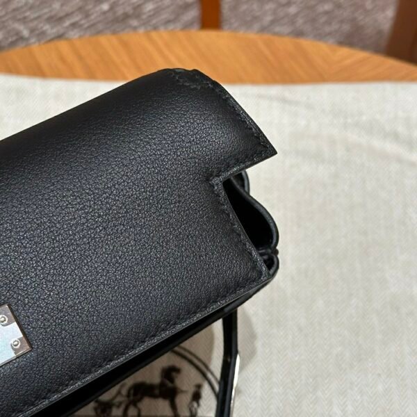 DDMode vs Steven Hermes Kelly Moove CK89 Noir Swift Leather Silver Hardware