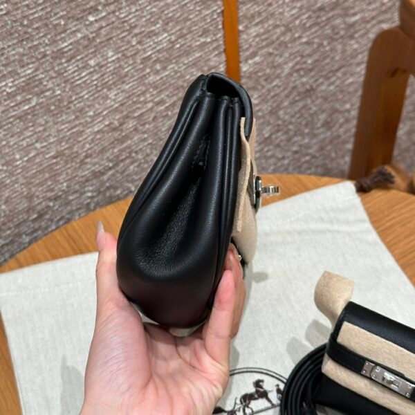 DDMode vs Steven Hermes Kelly Moove CK89 Noir Swift Leather Silver Hardware