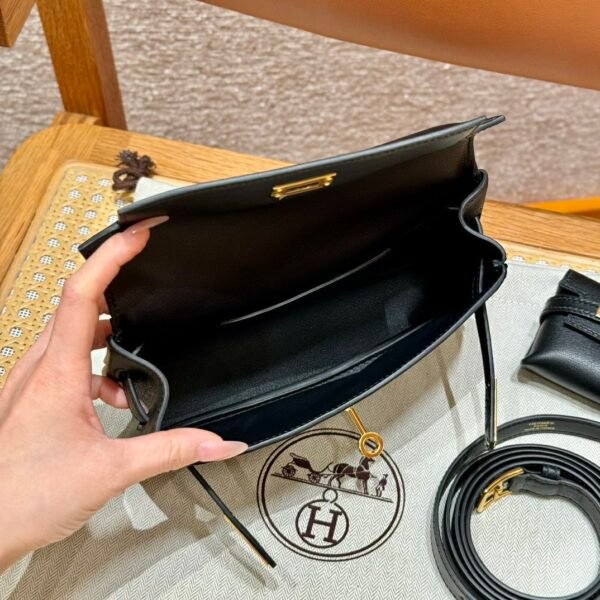DDMode Reddit Hermes Kelly Moove CK89 Noir Swift Leather Gold Hardware