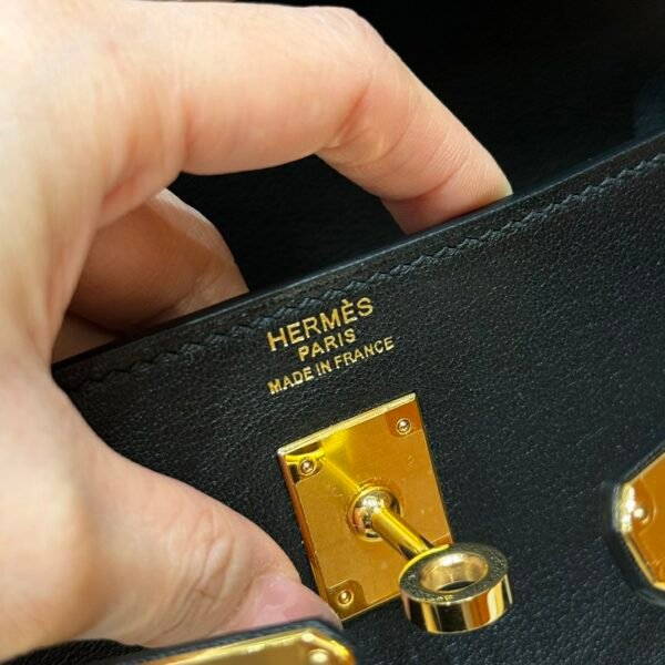 DDMode Reddit Hermes Kelly Moove CK89 Noir Swift Leather Gold Hardware
