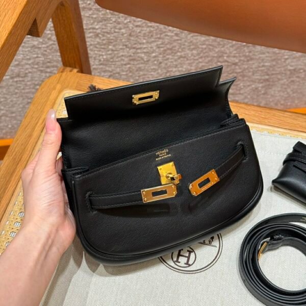DDMode Reddit Hermes Kelly Moove CK89 Noir Swift Leather Gold Hardware
