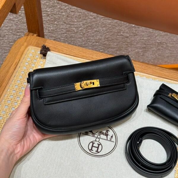 DDMode Reddit Hermes Kelly Moove CK89 Noir Swift Leather Gold Hardware