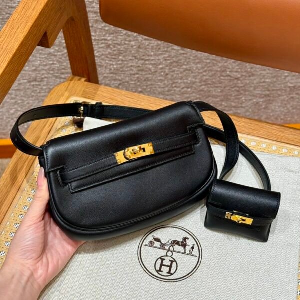 DDMode Reddit Hermes Kelly Moove CK89 Noir Swift Leather Gold Hardware