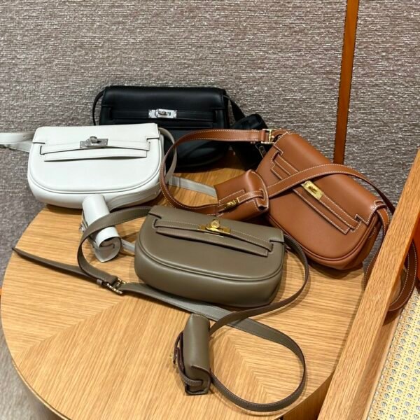 DDMode Hermes Kelly Moove Bag Color Etoupe/Gold/Craie/Black Swift Leather