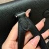 Hermes Kelly Ado CK89 Black Togo Leather Silver Hardware All Handmade