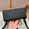 Hermes Kelly Ado CK89 Black Togo Leather Silver Hardware All Handmade