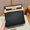 Hermes Kelly Ado CK89 Black Togo Leather Silver Hardware All Handmade