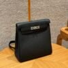 Hermes Kelly Ado CK89 Black Togo Leather Silver Hardware All Handmade