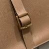 Hermes Halzan 0M Chai/18 Etoupe 31*20*10cm Clememce Leather Gold Hardware