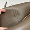 Hermes Halzan 0M Chai/18 Etoupe 31*20*10cm Clememce Leather Gold Hardware