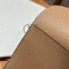 Hermes Halzan 0M Chai/18 Etoupe 31*20*10cm Clememce Leather Gold Hardware