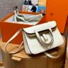 Hermes Halzan I2 Nata/0M Chai Clememce Leather Gold Hardware