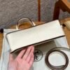 Hermes Halzan I2 Nata/0M Chai Clememce Leather Gold Hardware