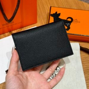 DDMode Hermes MC2 Euclide CK89 Noir Epsom Leather New Wallet