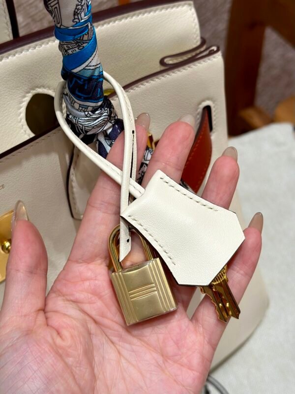 Hermes Birkin Colormatic 30*22*16 I2 Nata Swift Leather Gold Hardware