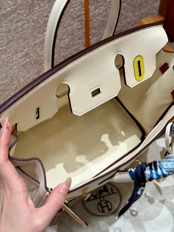 Hermes Birkin Colormatic 30*22*16 I2 Nata Swift Leather Gold Hardware