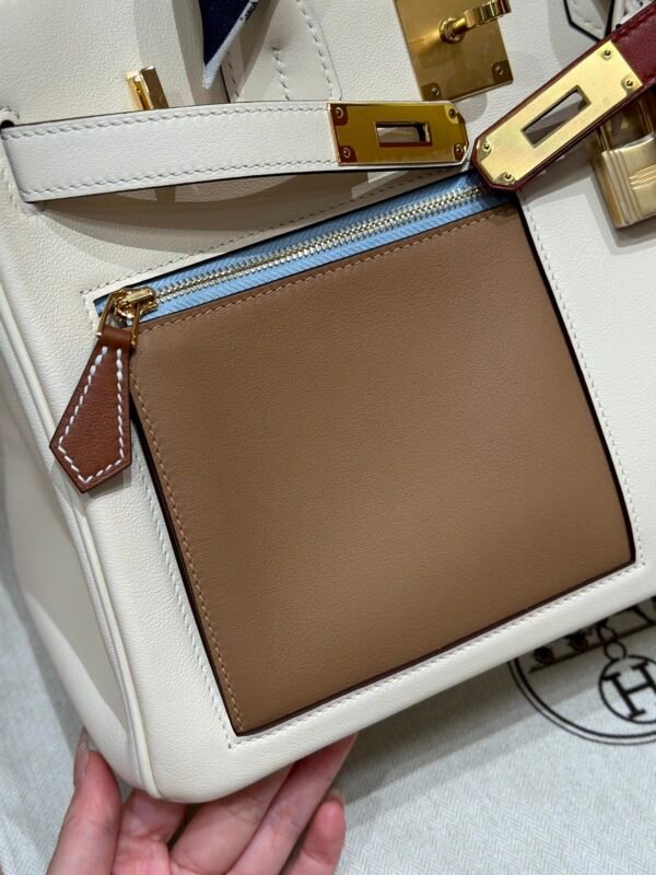Hermes Birkin Colormatic 30*22*16 I2 Nata Swift Leather Gold Hardware