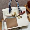 Hermes Birkin Colormatic 30*22*16 I2 Nata Swift Leather Gold Hardware