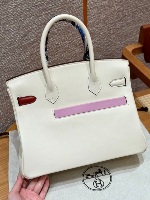 Hermes Birkin Colormatic 30*22*16 I2 Nata Swift Leather Gold Hardware