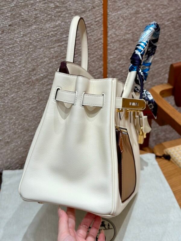 Hermes Birkin Colormatic 30*22*16 I2 Nata Swift Leather Gold Hardware