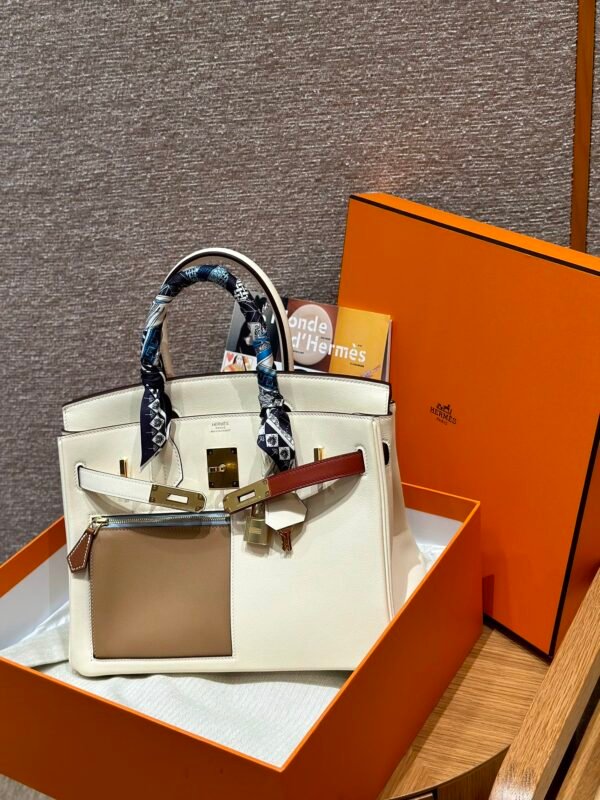 Hermes Birkin Colormatic 30*22*16 I2 Nata Swift Leather Gold Hardware