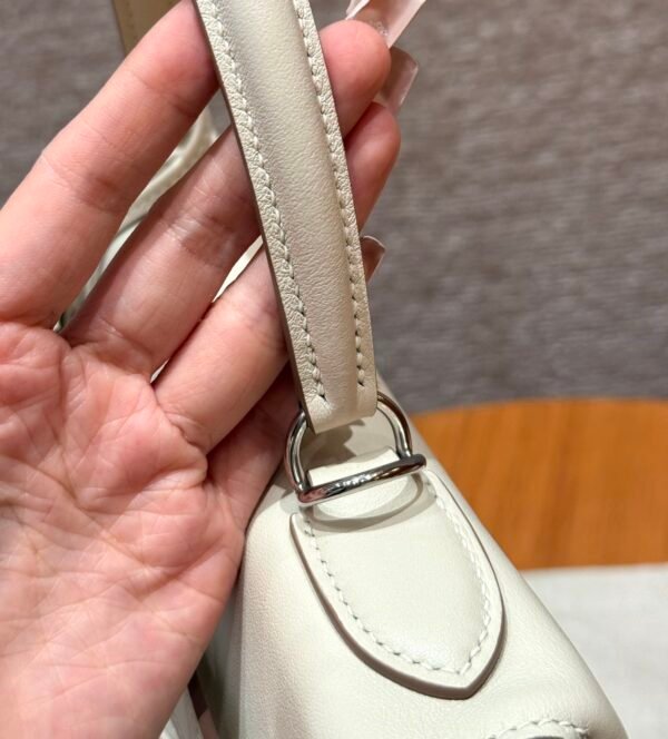 DDMode Hermes Kelly Lakis 28CM CK10 Craie Swift Leather Silver Hardware