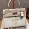 DDMode Hermes Kelly Lakis 28CM CK10 Craie Swift Leather Silver Hardware