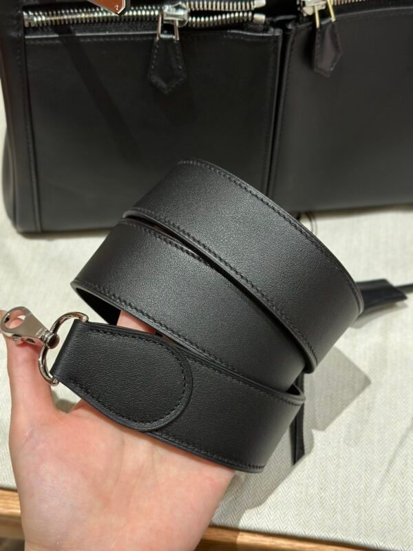 DDMode Hermes Kelly 32CM Lakis Bag CK89 Black Silver Hardware Swift Leather