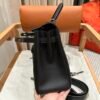 DDMode Hermes Kelly 32CM Lakis Bag CK89 Black Silver Hardware Swift Leather
