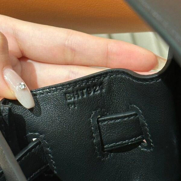 DDMode Hermes Kelly 32CM Lakis Bag CK89 Black Silver Hardware Swift Leather
