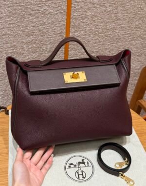 London United Kingdom Hermes Kelly24/24 OG Rouge Sellier/0D Rose Maxico Togo 29*20*14 Gold Hardware